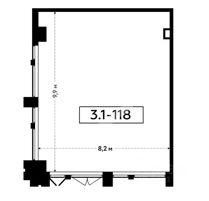 Помещение свободного назначения в Москва БК Прокшино тер., 3 (76 м) - Фото 2