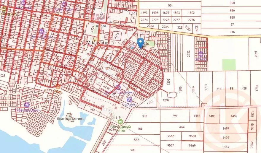 Участок в Крым, Сакский район, с. Молочное ул. Цветочная, 2 (8.0 сот.) - Фото 1