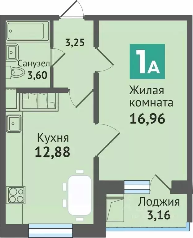 1-к кв. Марий Эл, Медведево городское поселение, Медведево пгт ул. ... - Фото 0