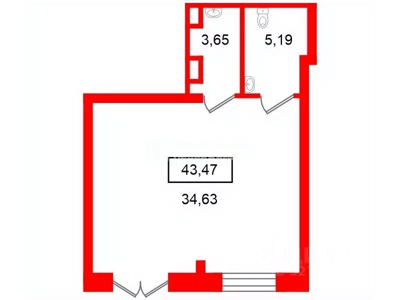 Помещение свободного назначения в Санкт-Петербург Уральская ул., 23 ... - Фото 2