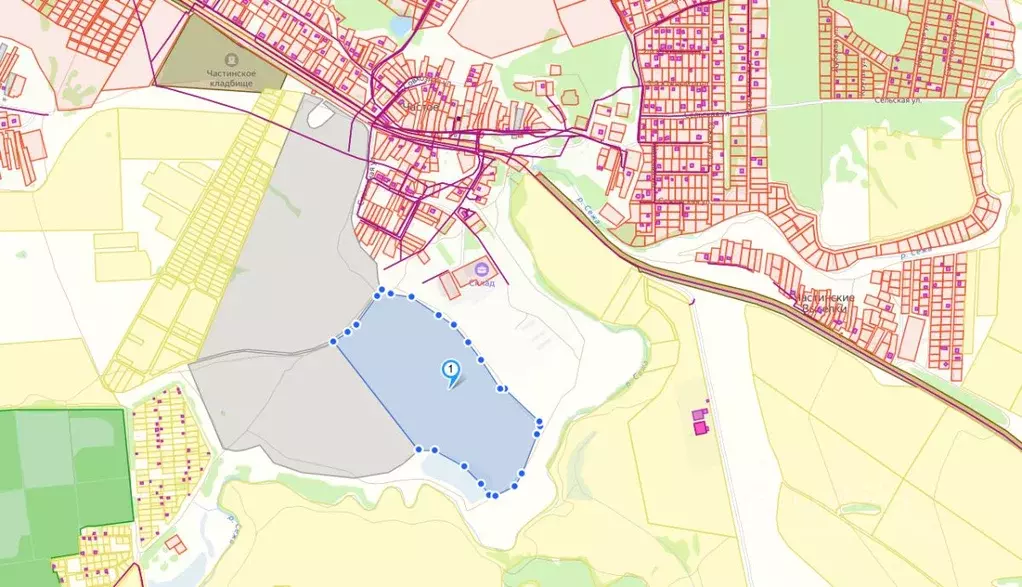 Участок в Тульская область, Тула городской округ, с. Частое  (2550.0 ... - Фото 1