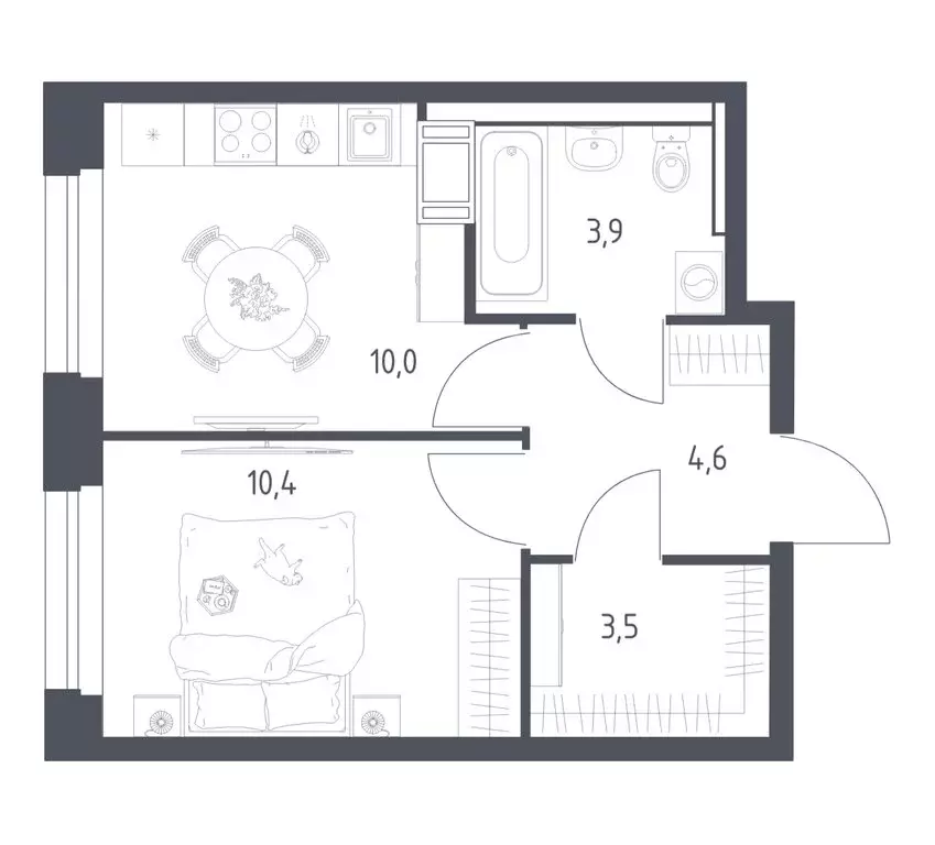 1-комнатная квартира: Мытищи, 1-й Стрелковый переулок, 5к1 (31.8 м) - Фото 1
