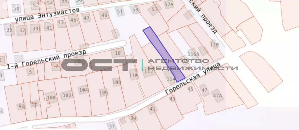 Участок в посёлок Горелки, Горельская улица, 116А (9.86 м) - Фото 1