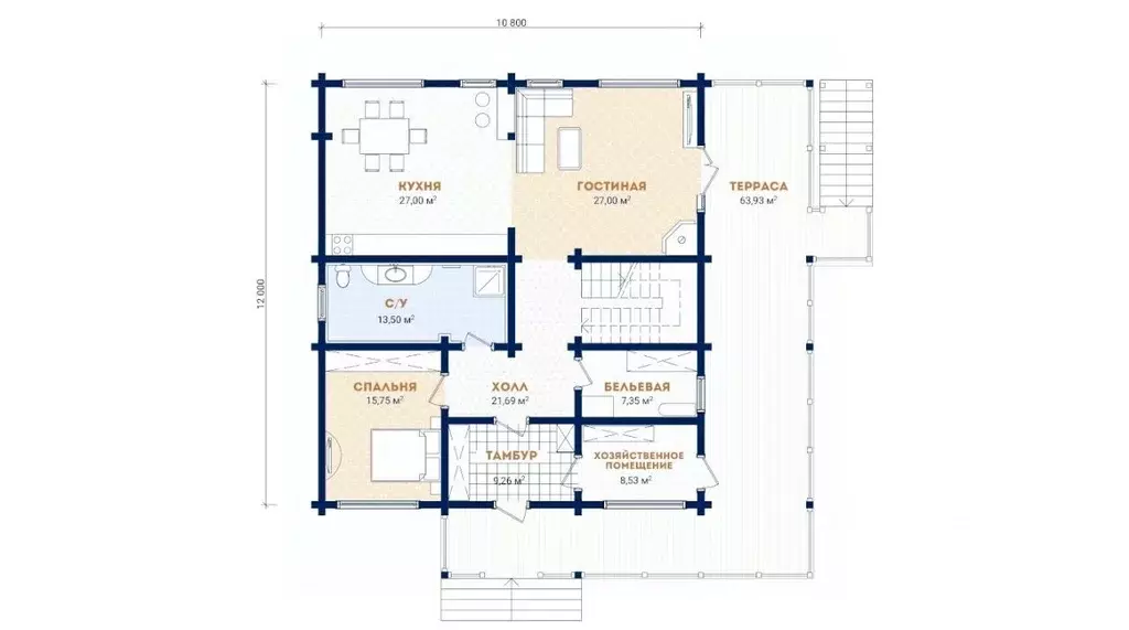 Дом в Ленинградская область, Всеволожский район, Куйвозовское с/пос, ... - Фото 2