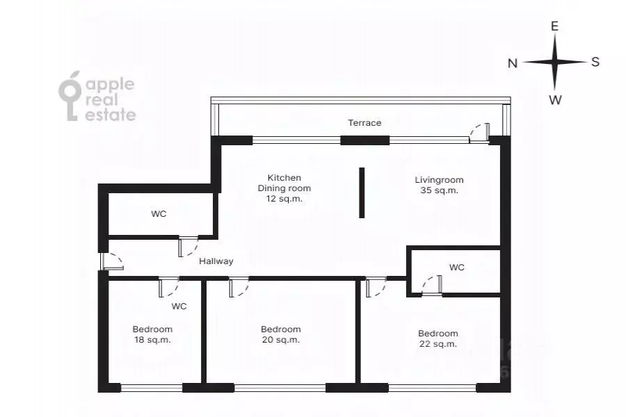 4-к кв. Москва Чапаевский пер., 3 (127.0 м) - Фото 2