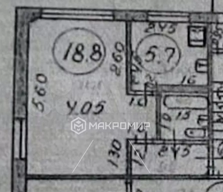 1-к. квартира, 30 м, 1/5 эт. - Фото 0