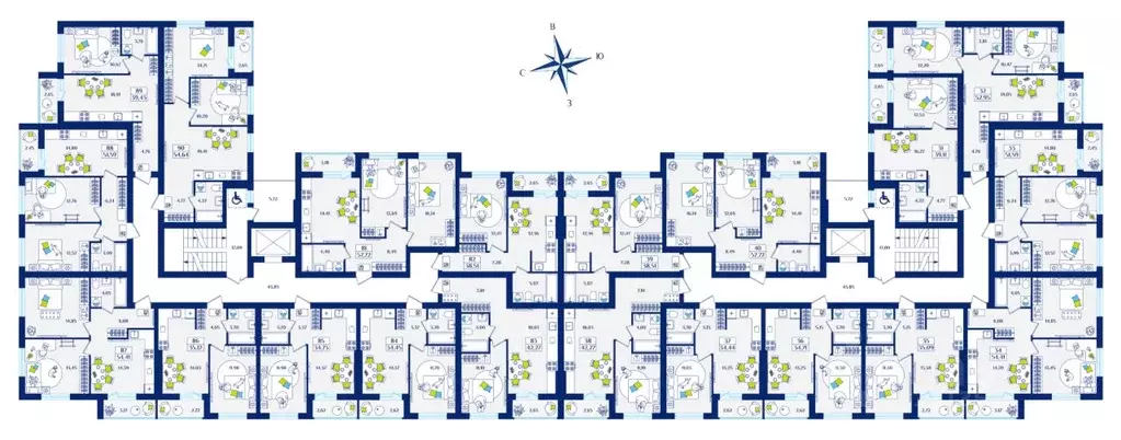 2-к кв. Калининградская область, Зеленоградск  (57.72 м) - Фото 1