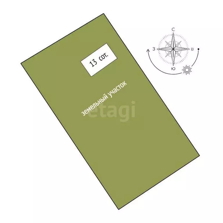 Участок в Уралец, Нагорная улица (13 м) - Фото 0