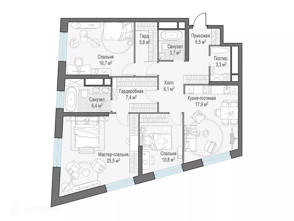 Продаётся 3-к квартира, 110.3 м - Фото 0