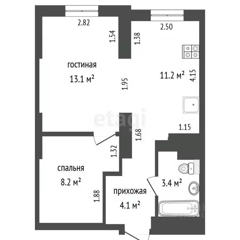 1-к кв. Самарская область, Самара ул. Советской Армии, 91 (40.5 м) - Фото 2