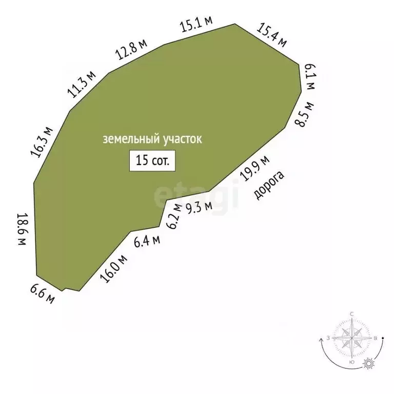 Участок в Крым, Ялта муниципальный округ, Восход пгт  (15.0 сот.) - Фото 2