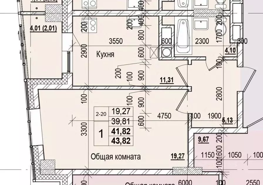 1-к кв. Саха (Якутия), Якутск ул. Чкалова (41.82 м) - Фото 0