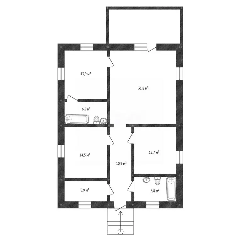 Дом в Башкортостан, Уфа городской округ, с. Нагаево ул. Салютная, 62Л ... - Фото 2