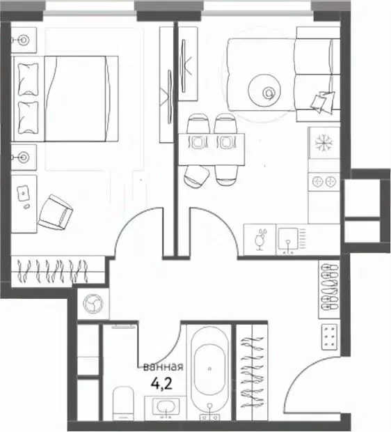 2-к кв. Москва Тагильская ул., 2к1 (39.0 м) - Фото 2