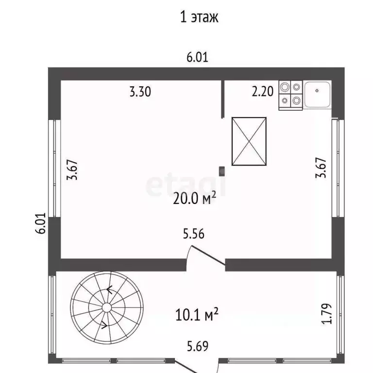 Дом в Камчатский край, Елизовский муниципальный округ, Энергетик СНТ  ... - Фото 1