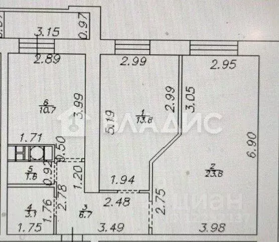 2-к кв. Смоленская область, Смоленск ш. Киевское, 56 (59.7 м) - Фото 2