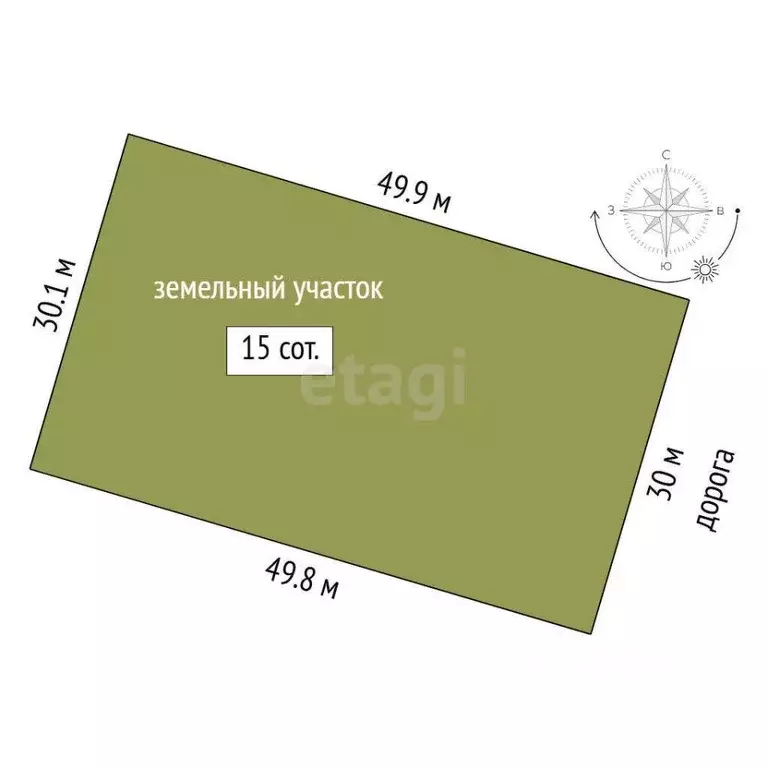 Участок в Тюменская область, Тюменский муниципальный округ, с. Кулига, ... - Фото 2