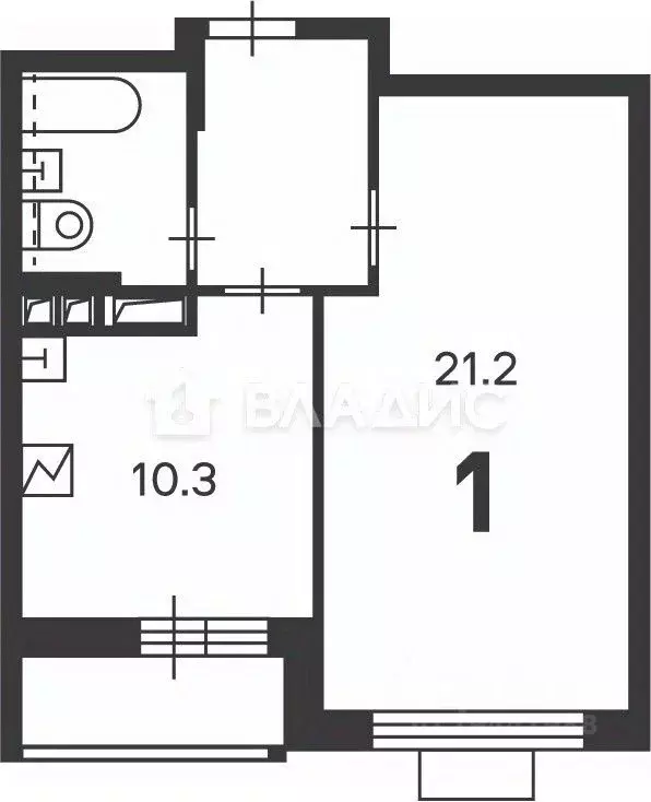 1-к кв. Москва проезд Шокальского, 28Ак1 (40.4 м) - Фото 2