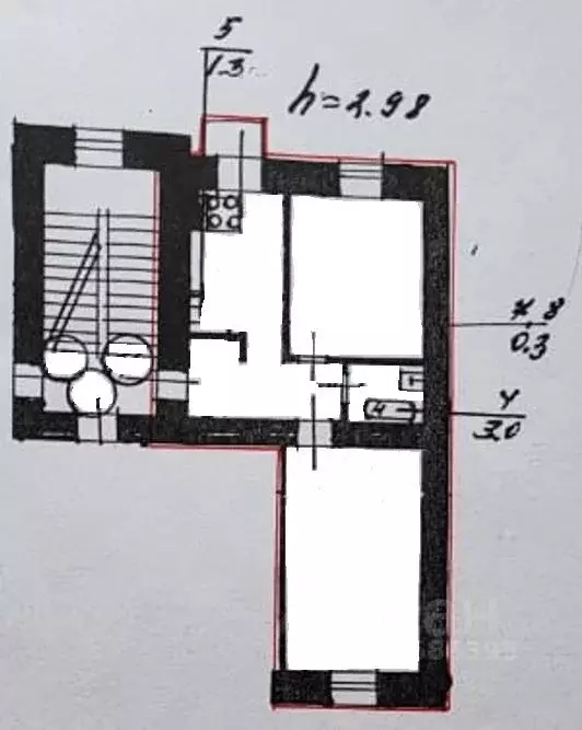 2-к кв. Санкт-Петербург Фурштатская ул., 46 (57.2 м) - Фото 2