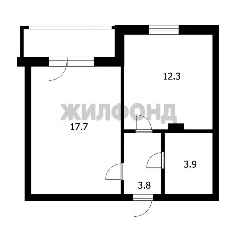 Квартира-студия: Новосибирск, Выборная улица, 5 (37.6 м) - Фото 0