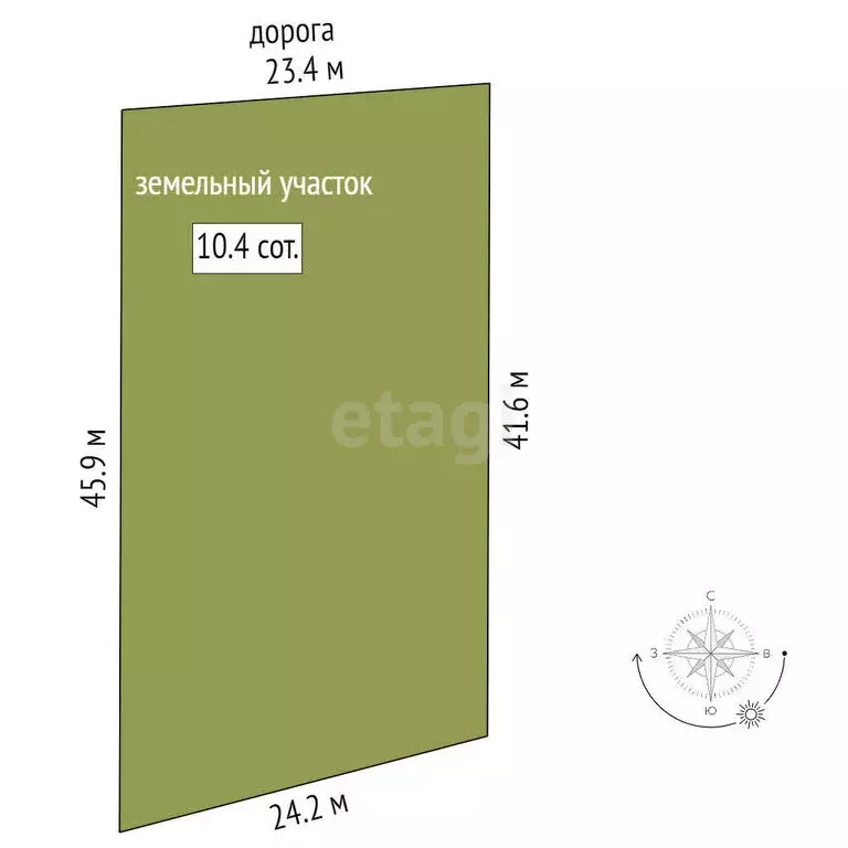 Участок в посёлок городского типа Махнёво, Ясная улица (10.4 м) - Фото 0