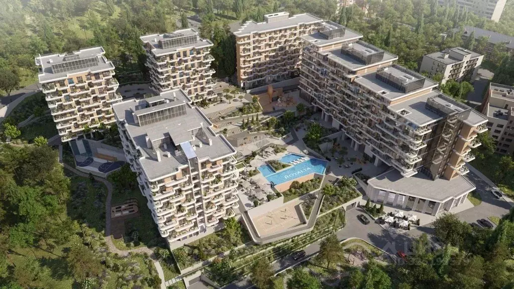 1-к кв. Крым, Ялта Роялта жилой комплекс (48.7 м) - Фото 2