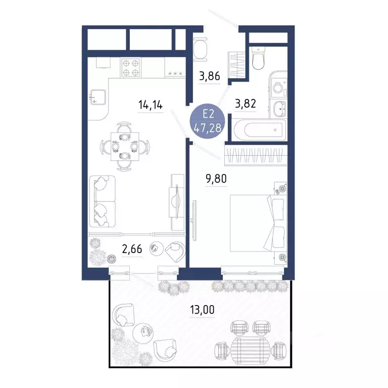 1-к кв. Рязанская область, Рязанский муниципальный округ, с. Дядьково ... - Фото 1