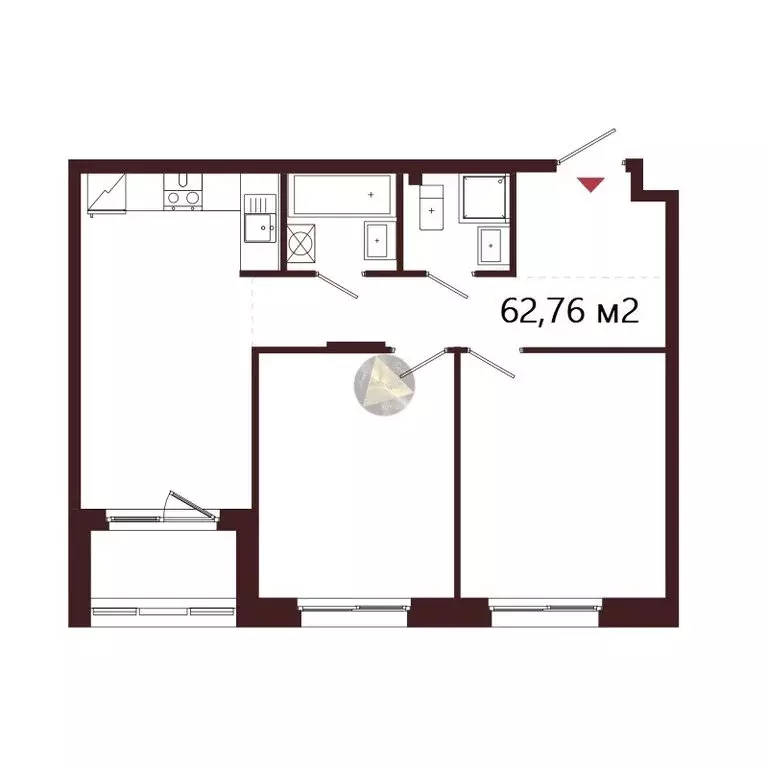 2-комнатная квартира: Сестрорецк, Авиационная улица, 5к1 (62.76 м) - Фото 1