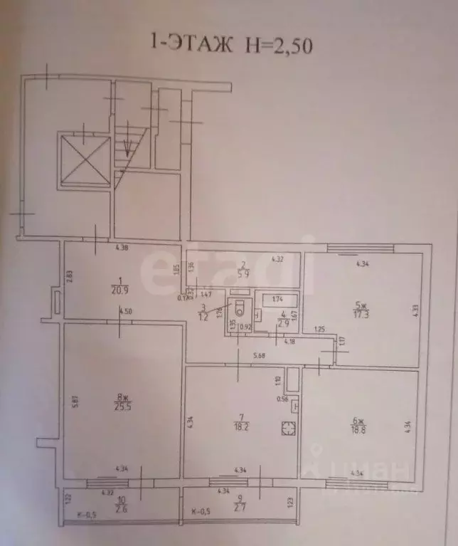 3-к кв. Калининградская область, Калининград ул. Согласия, 28 (110.7 ... - Фото 2