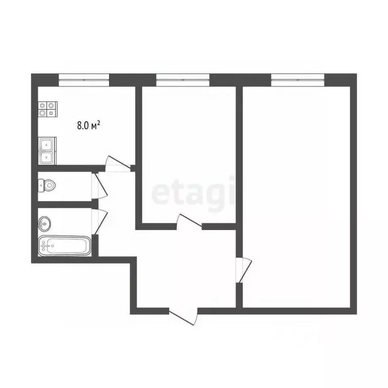 2-к кв. Москва Фестивальная ул., 75 (44.6 м) - Фото 0