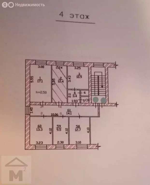 1к в 5-комнатной квартире ( м) - Фото 1