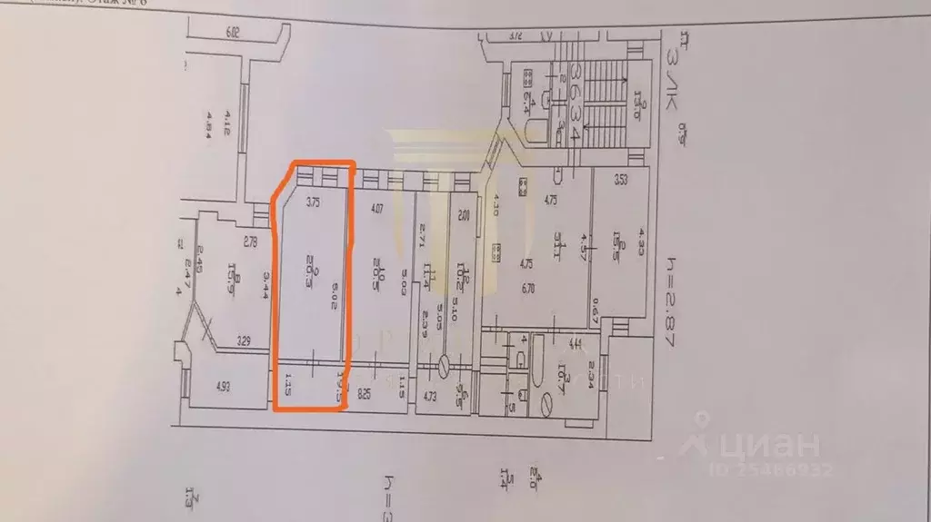 Комната Санкт-Петербург ул. Чайковского, 61 (20.3 м) - Фото 2