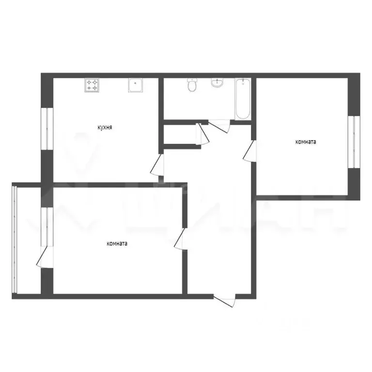 2-к кв. Челябинская область, Магнитогорск просп. Ленина, 123 (65.8 м) - Фото 1