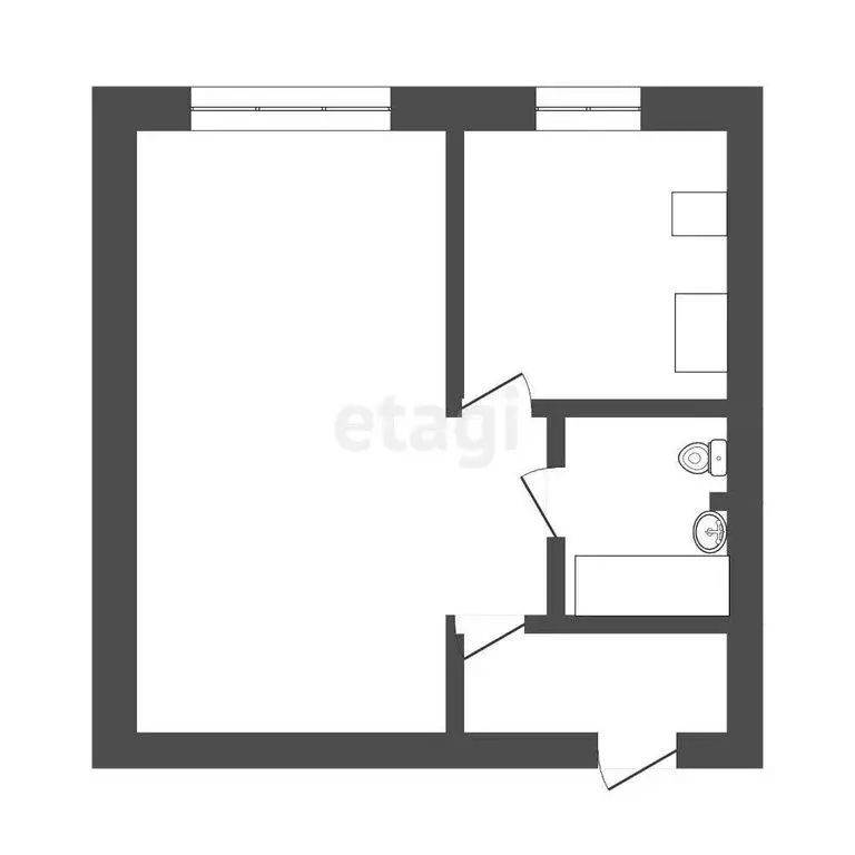 1-комнатная квартира: Ярославль, улица Пожарского, 1 (31.1 м) - Фото 1
