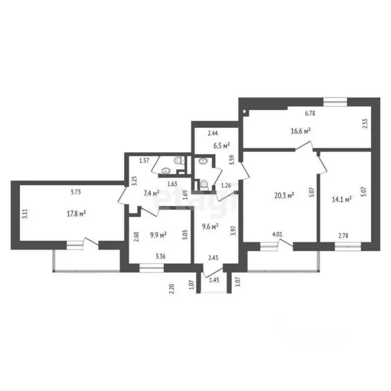 Офис в Ямало-Ненецкий АО, Новый Уренгой Строителей мкр, 3 (105 м) - Фото 2