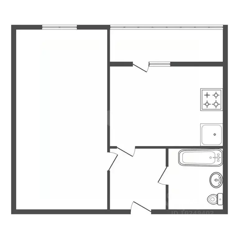 1-к кв. Башкортостан, Уфа ул. Генерала Кусимова, 11 (37.8 м) - Фото 2