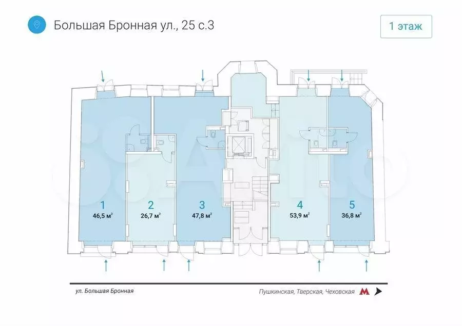 \Торговая площадь 46.5 м у метро на трафике - Фото 0