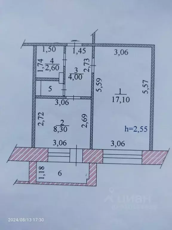 1-к кв. Чувашия, Чебоксары ул. Байдула, 11 (33.0 м) - Фото 0