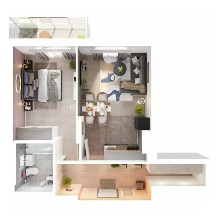 2-к кв. Татарстан, Лаишевский район, Столбищенское с/пос, с. Усады ул. ... - Фото 1