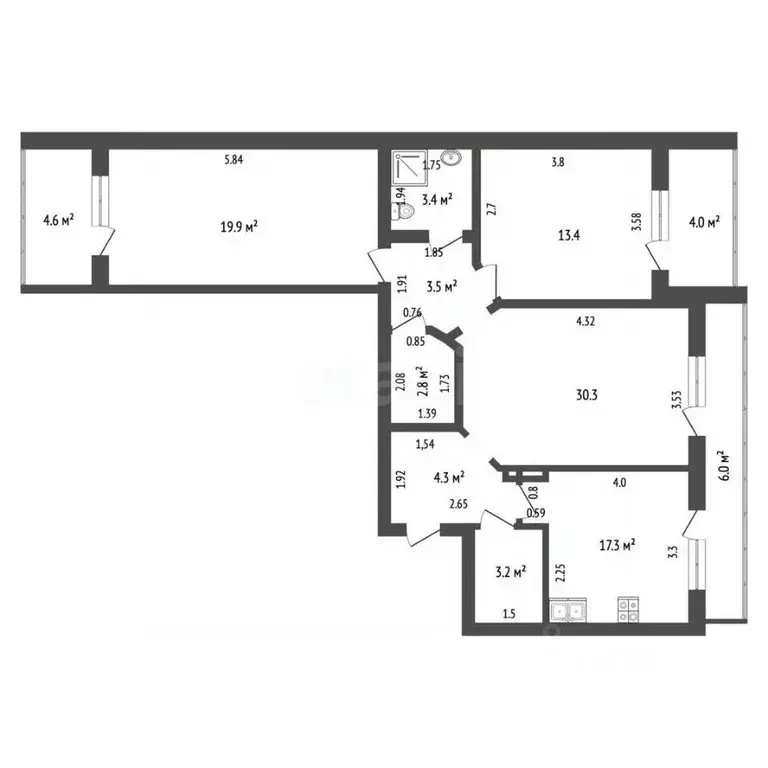 3-к кв. Самарская область, Самара Ташкентская ул., 248 (80.8 м) - Фото 0