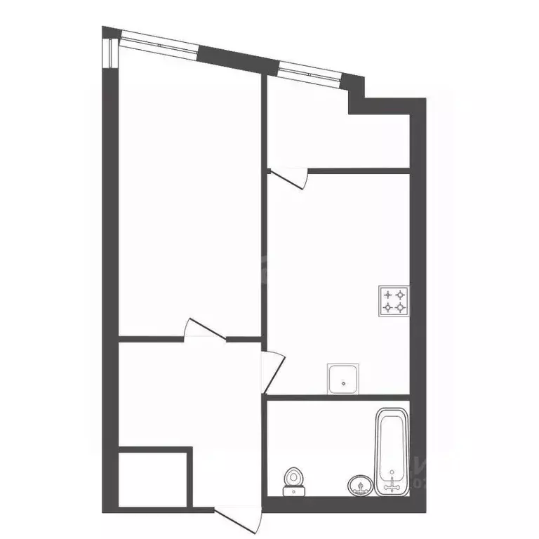 1-к кв. Башкортостан, Уфа ул. Бородинская, 9 (31.0 м) - Фото 2