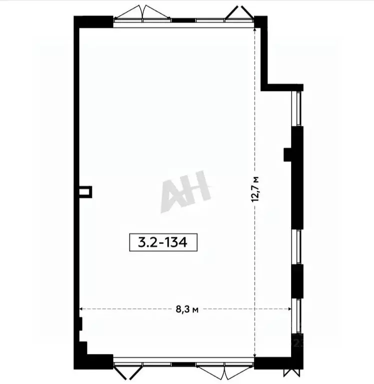 Помещение свободного назначения в Москва БК Прокшино тер., 3 (102 м) - Фото 1