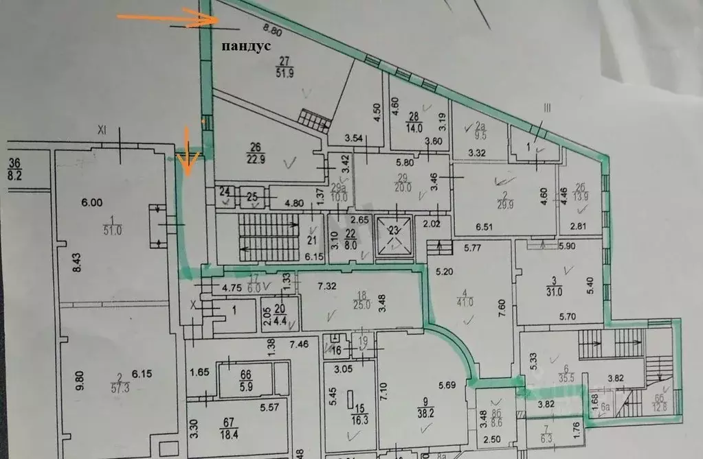 помещение свободного назначения в москва ул. островитянова, 10/1 (890 . - Фото 1