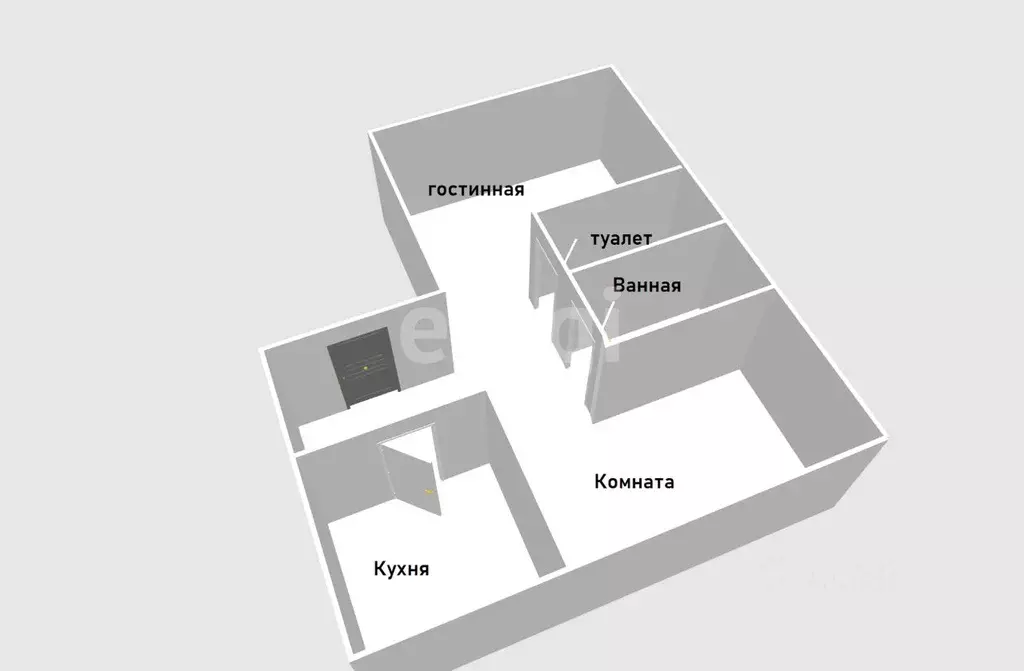 2-к кв. Сахалинская область, Анива ул. С.Н. Пудова, 18Б/1 (55.3 м) - Фото 2