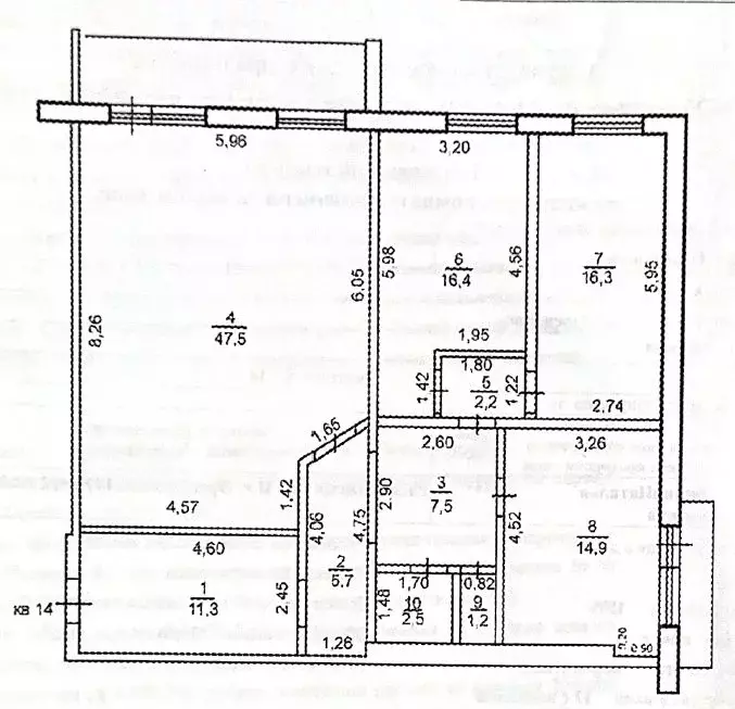3-к кв. Оренбургская область, Оренбург Брестская ул., 14 (125.5 м) - Фото 1
