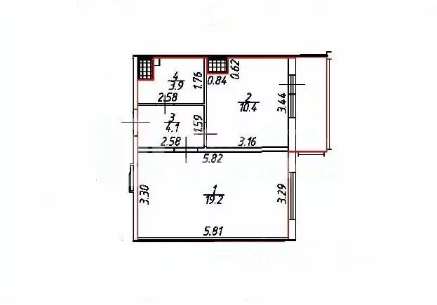 1-к кв. Санкт-Петербург Южное ш., 53к2 (37.6 м) - Фото 2