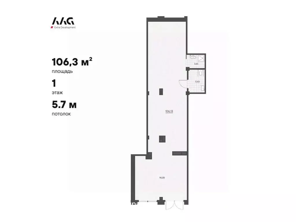 Офис в Санкт-Петербург Магнитогорская ул., 11с1 (106 м) - Фото 1