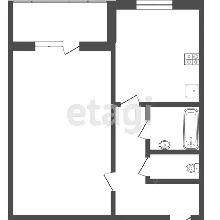 1-к кв. Мордовия, Саранск Севастопольская ул., 68 (33.2 м) - Фото 1