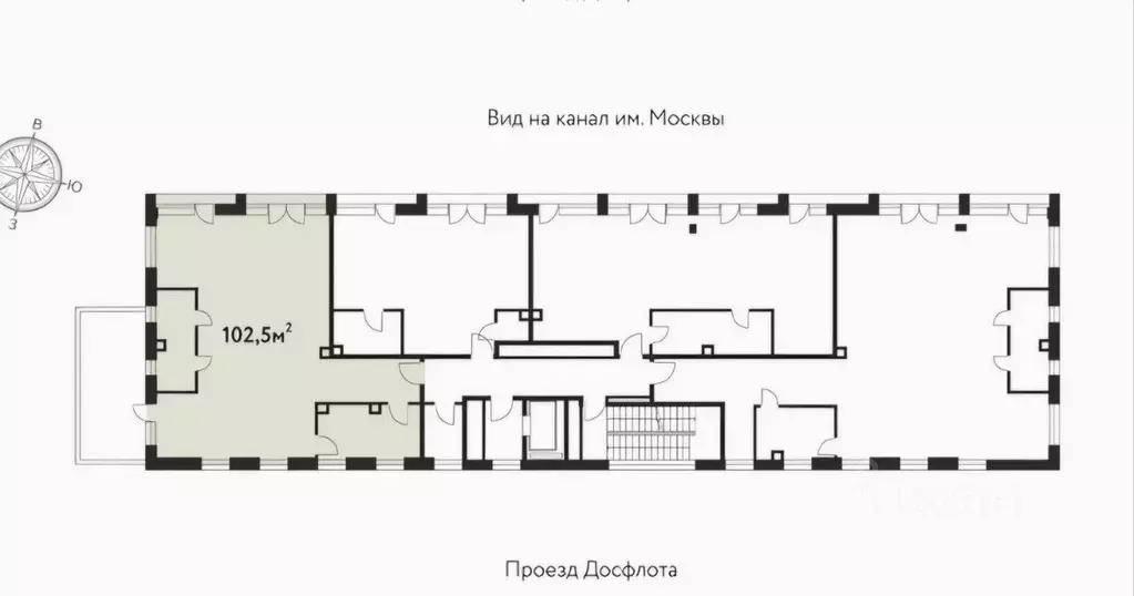 3-к кв. Москва проезд Досфлота, 12 (103.0 м) - Фото 0