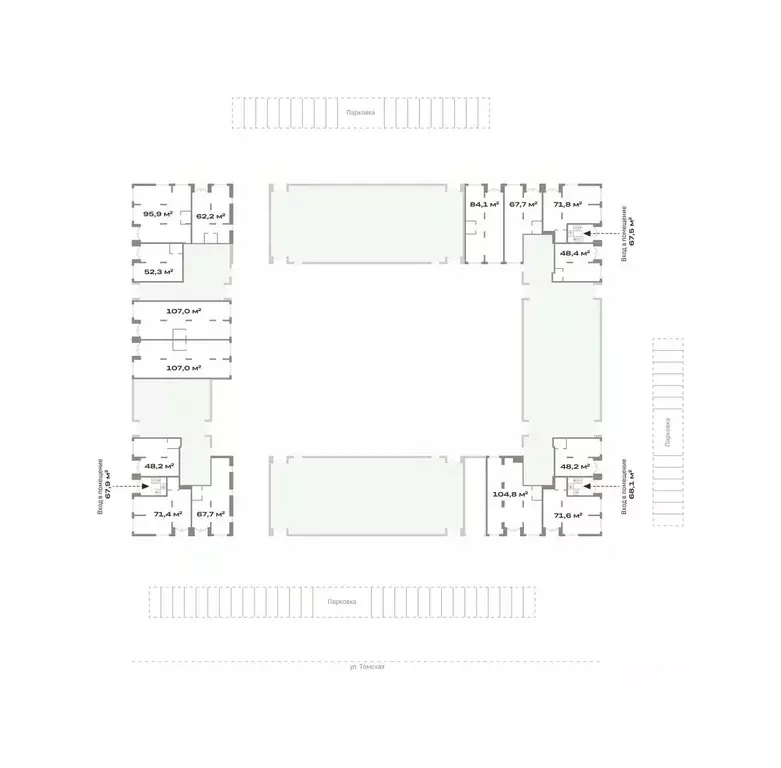 Помещение свободного назначения в Тюменская область, Тюмень ул. ... - Фото 2